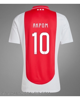 Ajax Chuba Akpom #10 Maglia Gara Casa Repliche 2024-25 Maniche Corte